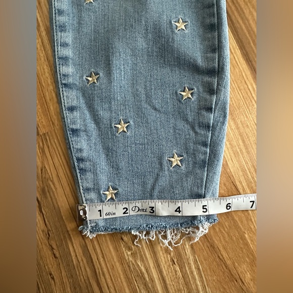 Judy Blue Stars Embroidered Jeans High Rise Stretch Skinny Light Blue 14W - Picture 13 of 13